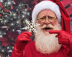 Santa Randy and Snowflake