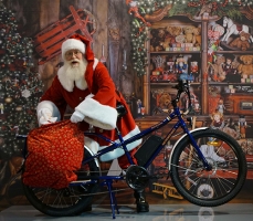 Santa and Bike